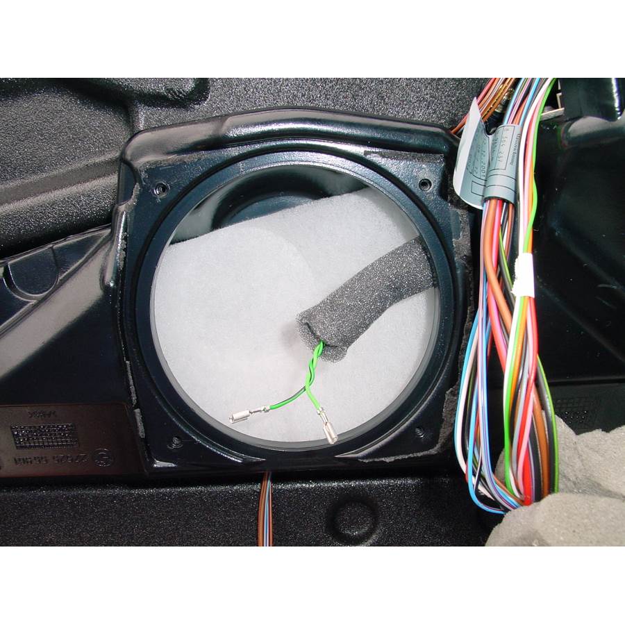 2001 BMW M5 Front door woofer removed