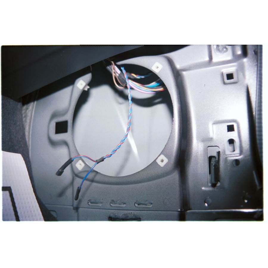 1998 BMW M Kick panel speaker removed