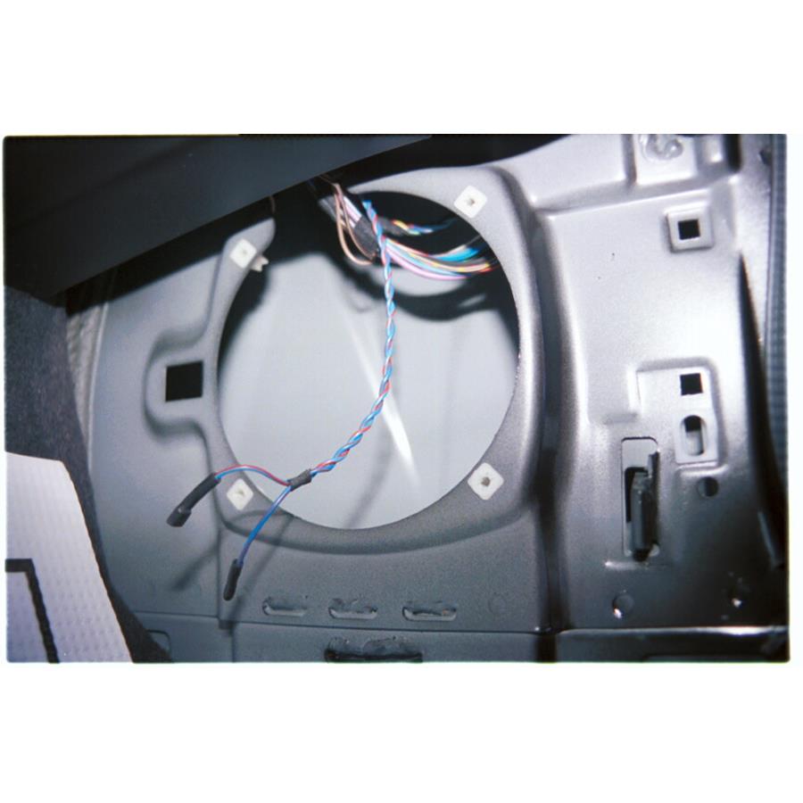 2002 BMW Z3 Kick panel speaker removed