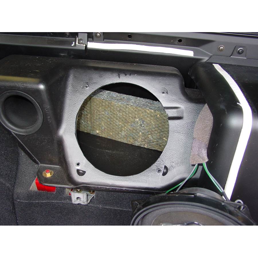2001 BMW M Rear hatch speaker removed