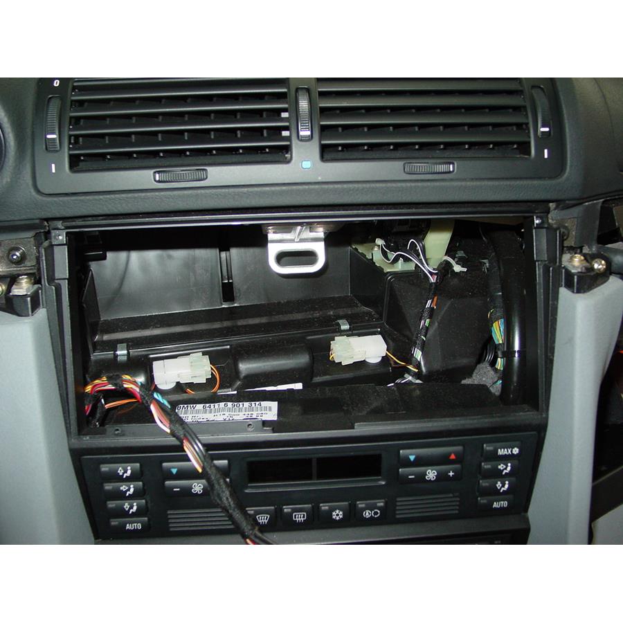 2001 BMW 7 Series Factory radio removed