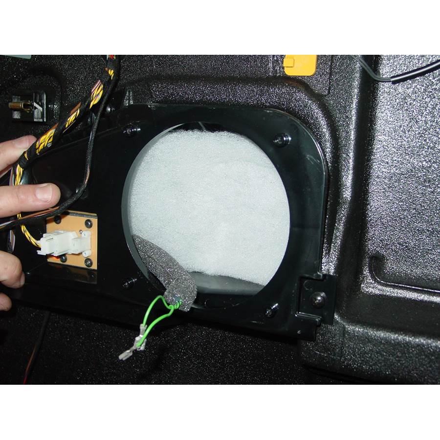1996 BMW 7 Series Rear door woofer removed