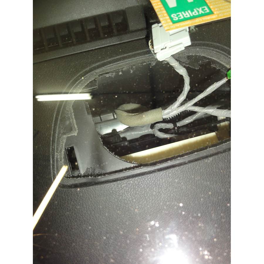 2011 Acura TL Center dash speaker removed