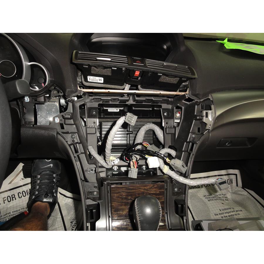 2010 Acura TL Factory radio removed