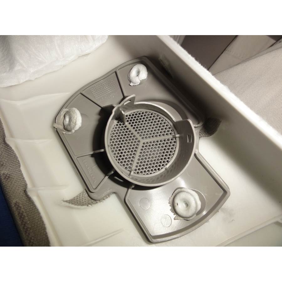 2011 Acura TL Front pillar speaker removed