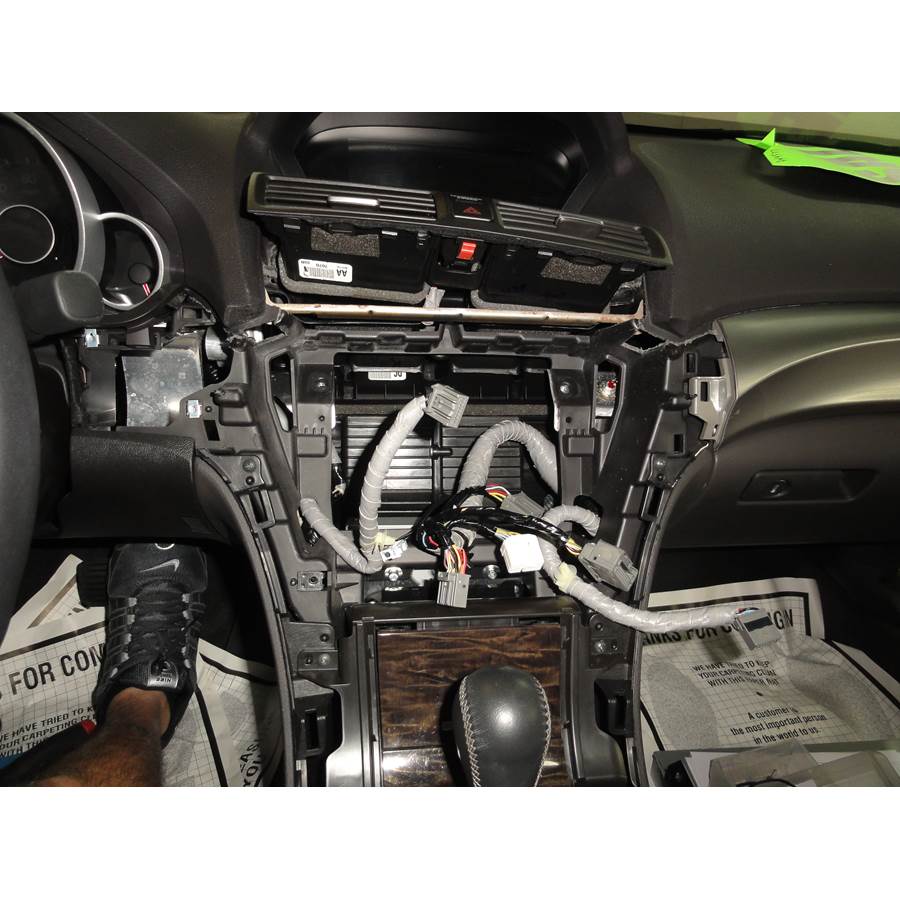 2011 Acura TL Factory radio removed