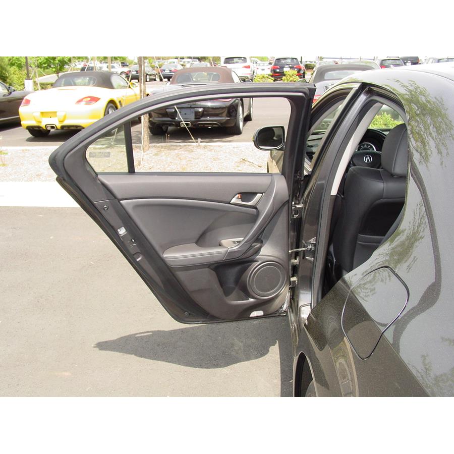2009 Acura TSX Rear door speaker location