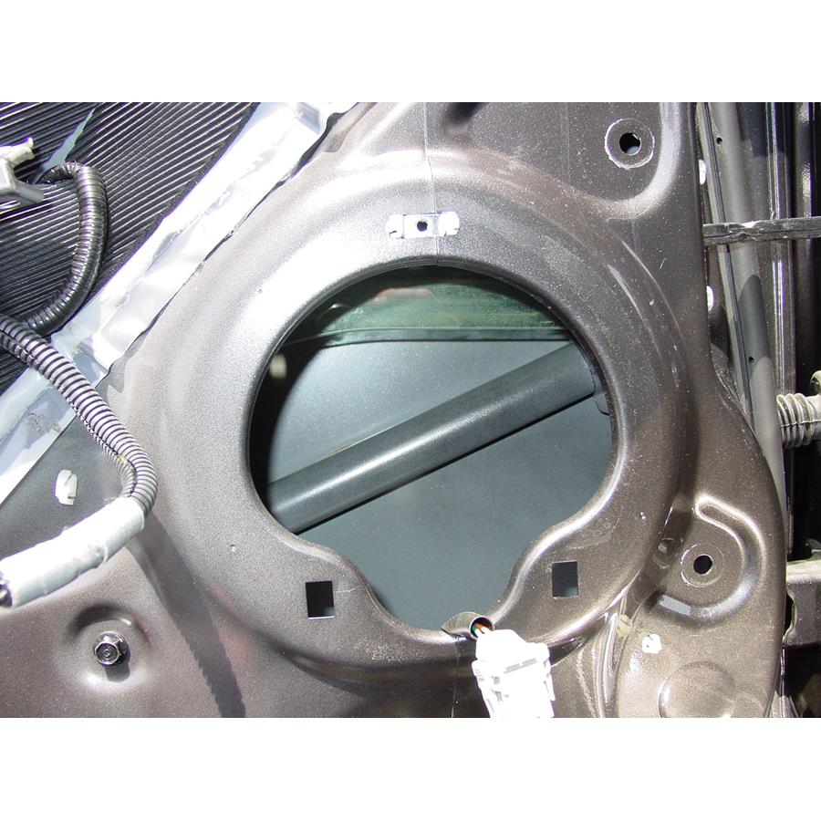 2012 Acura TSX Rear door speaker removed