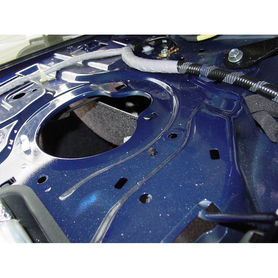 2011 Acura TSX Rear deck speaker removed