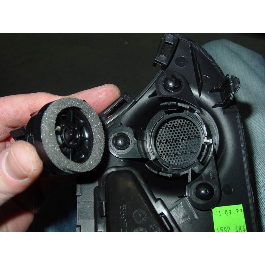 2011 Toyota Venza Front pillar speaker removed