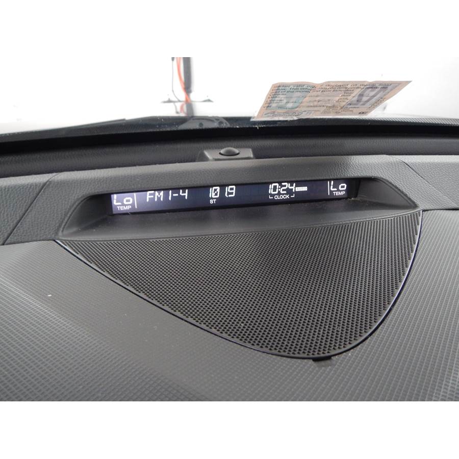 2011 Acura RDX Center dash speaker location