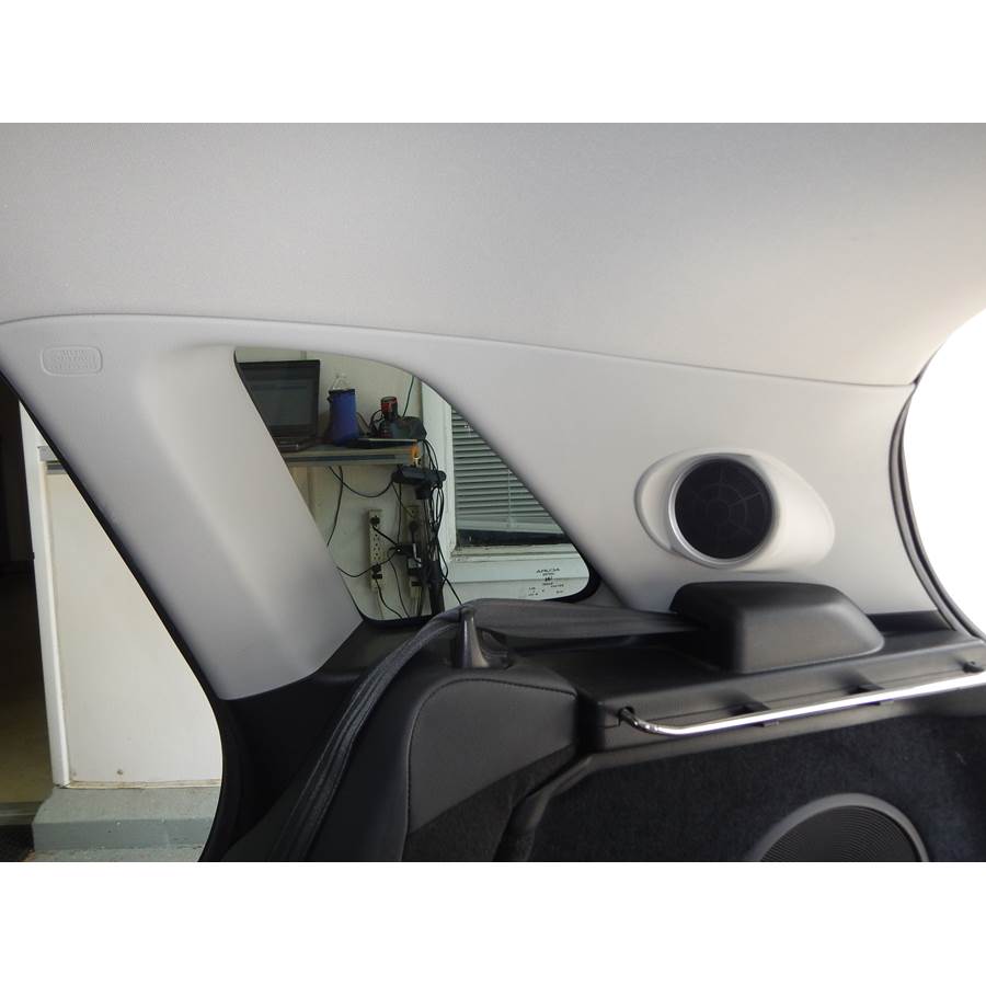 2009 Acura RDX Rear pillar speaker location