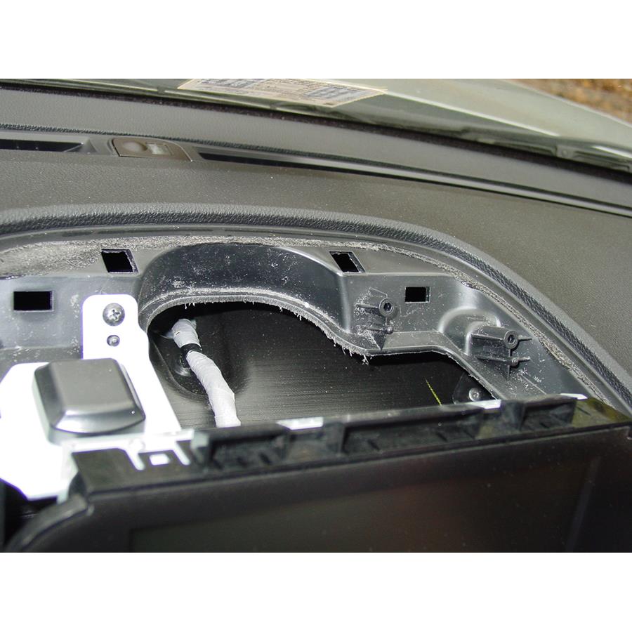 2012 Acura MDX Center dash speaker removed