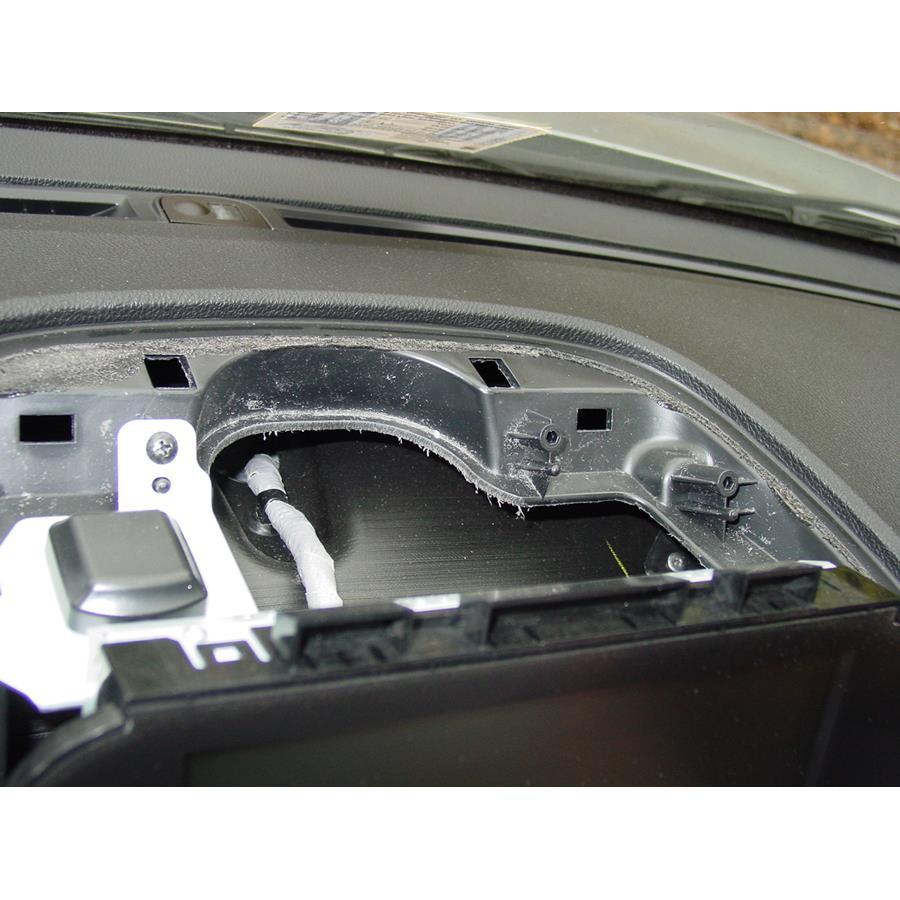 2013 Acura MDX Center dash speaker removed