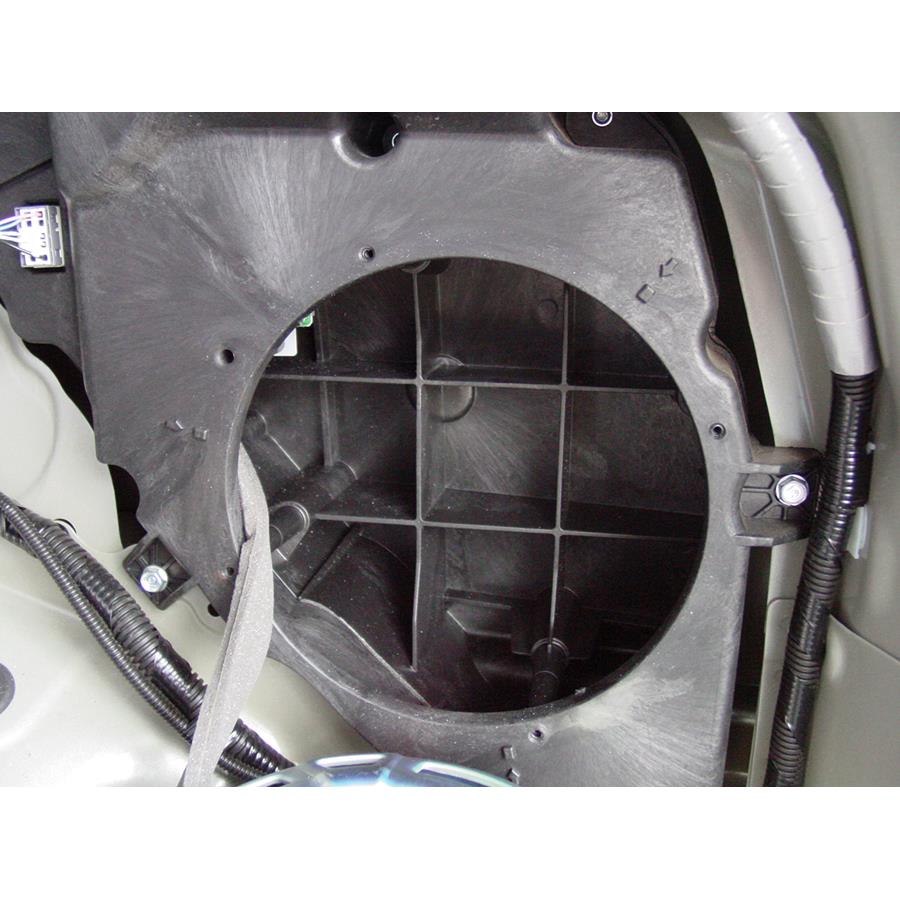2013 Acura MDX Far-rear side speaker removed