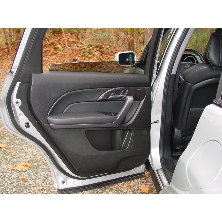 2013 Acura MDX Rear door speaker location