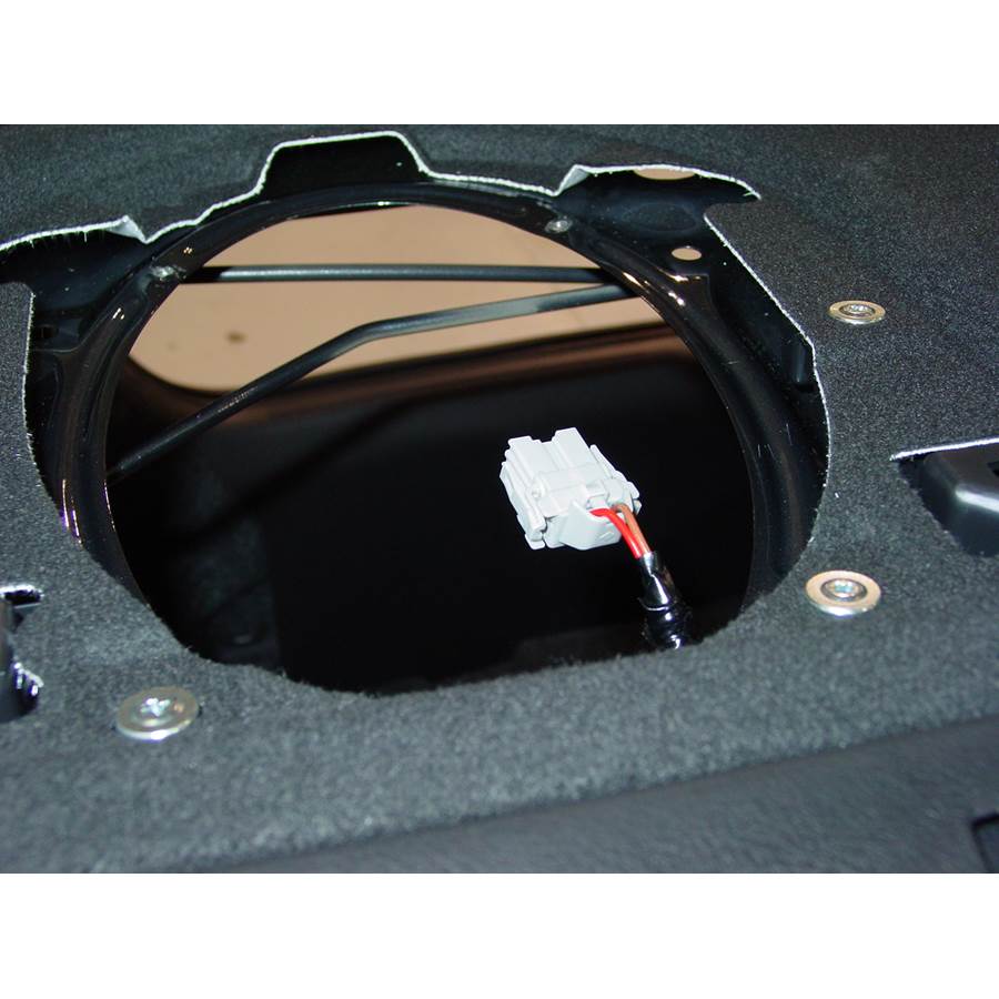 2006 Acura TSX Rear deck speaker removed