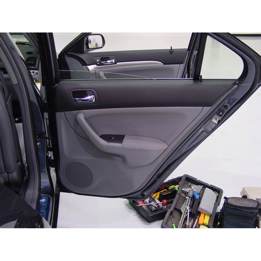 2006 Acura TSX Rear door speaker location