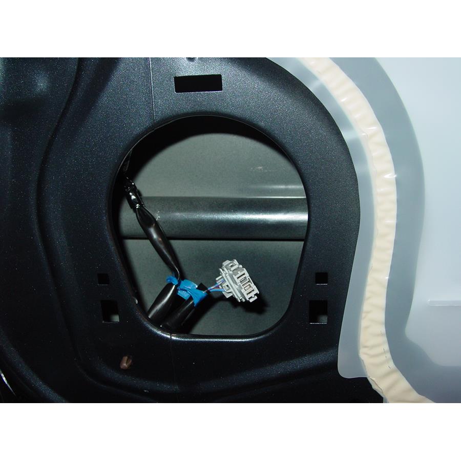 2008 Acura TSX Rear door speaker removed