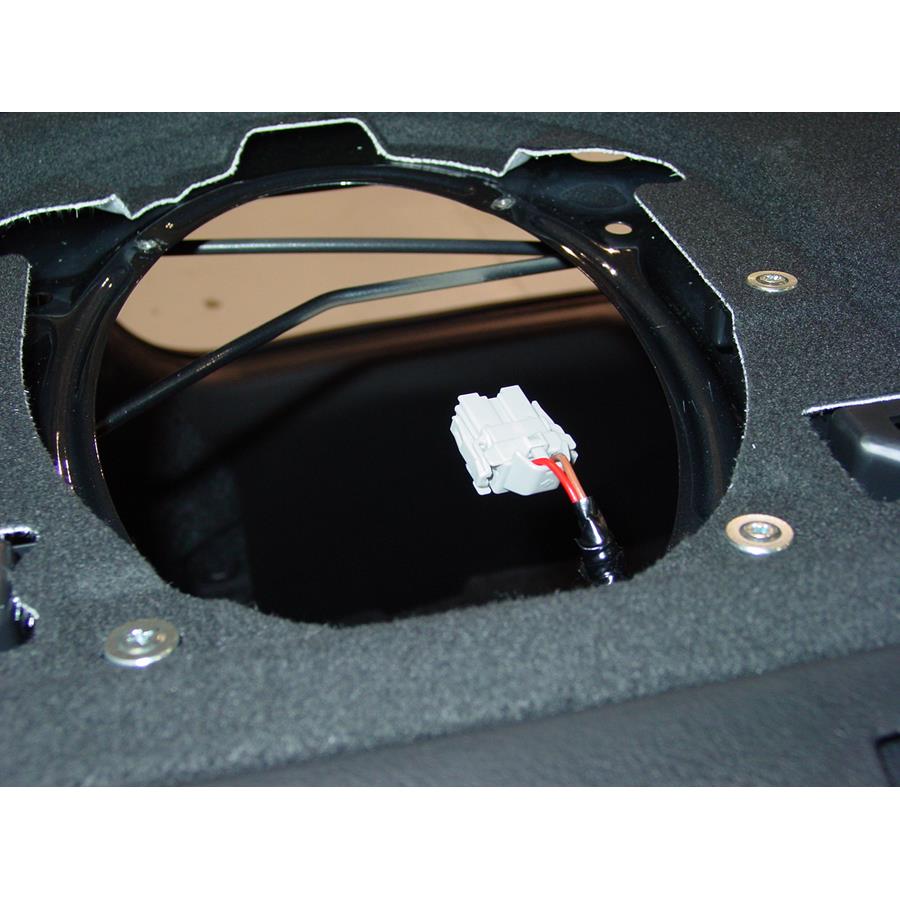 2008 Acura TSX Rear deck speaker removed