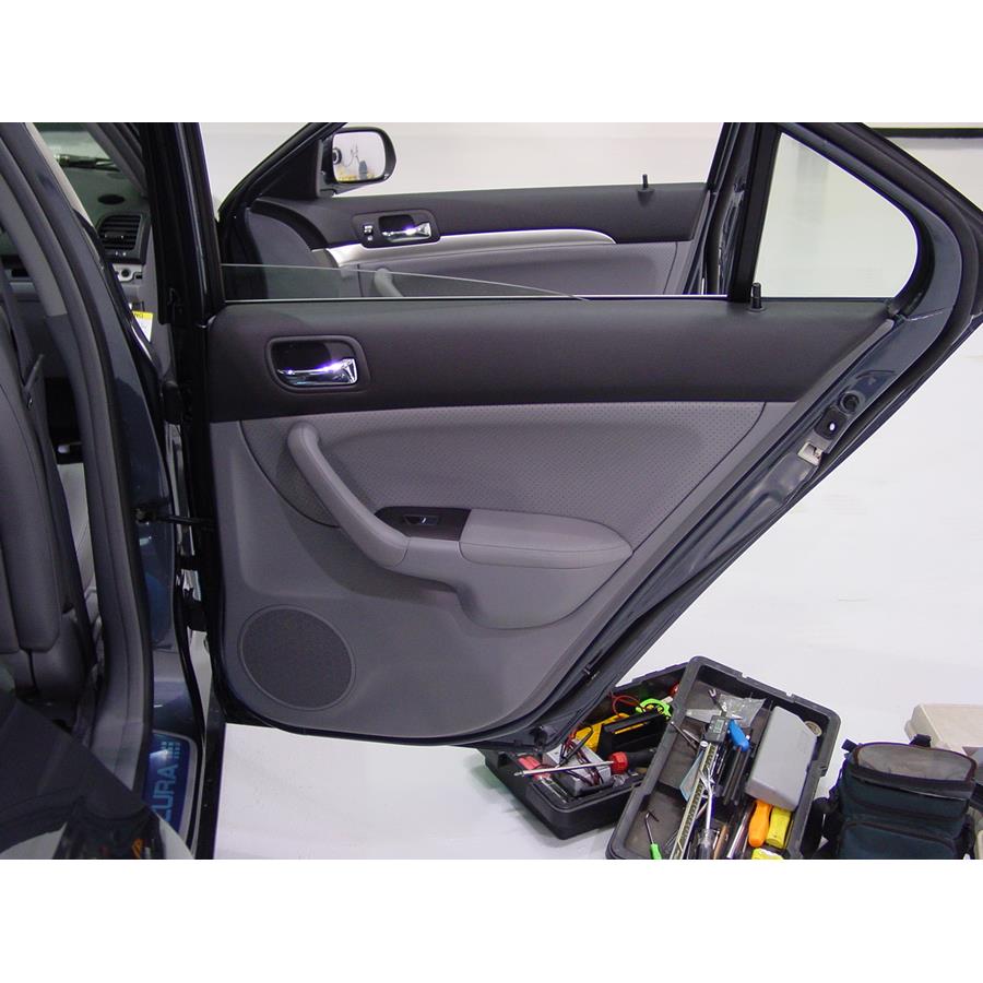 2008 Acura TSX Rear door speaker location