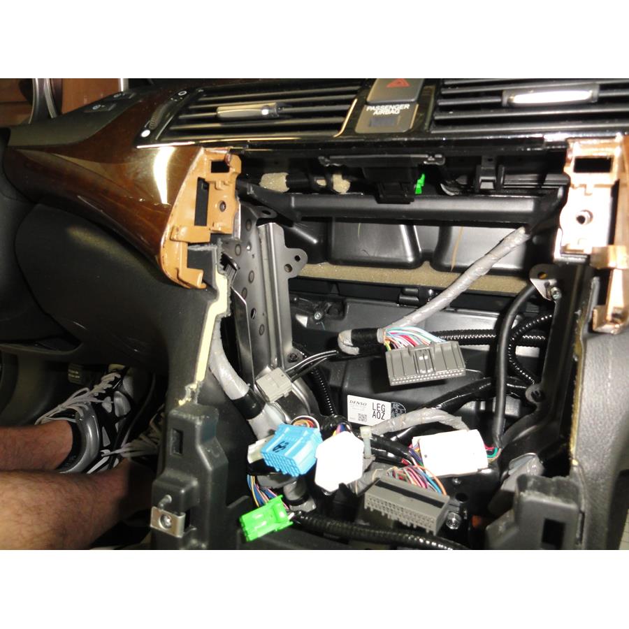 2008 Acura RL Factory radio removed