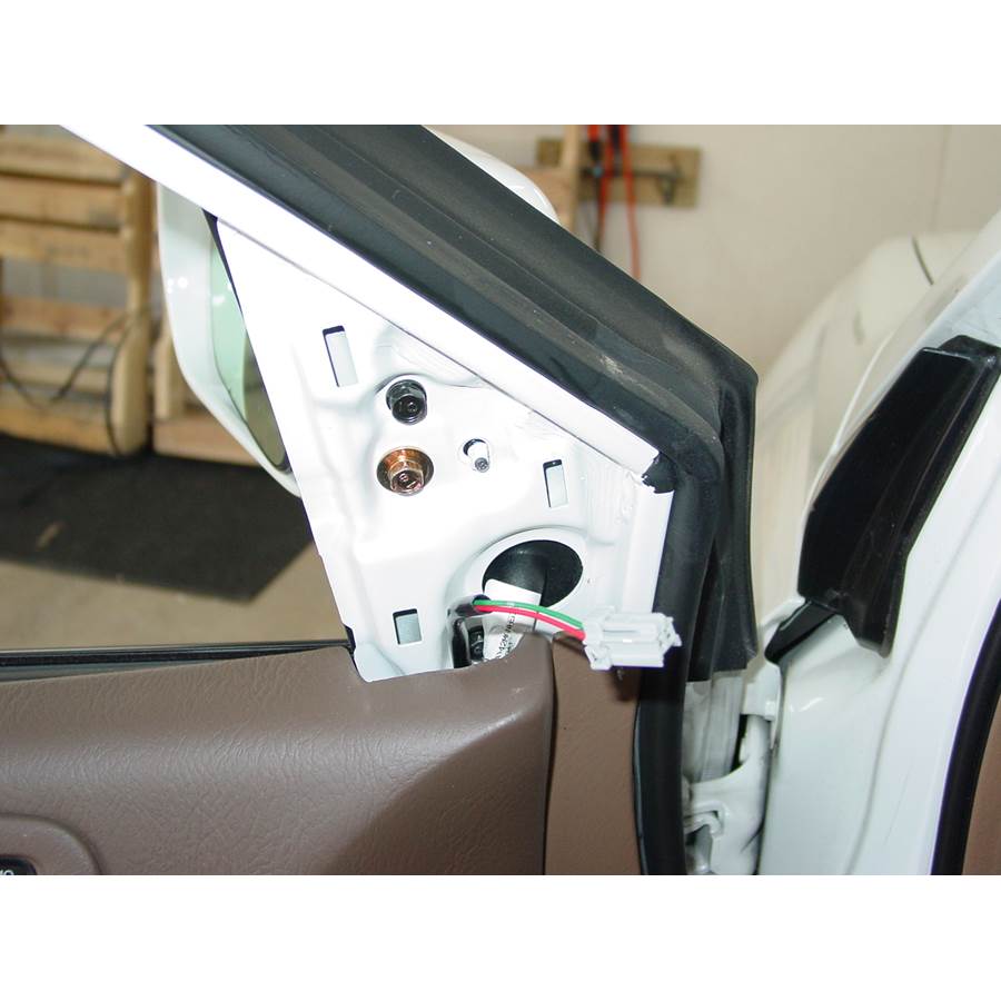 2004 Acura MDX Front door tweeter removed