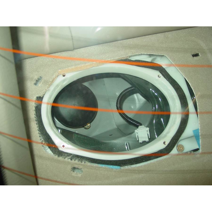 1999 Acura 3.5RL Rear deck speaker removed