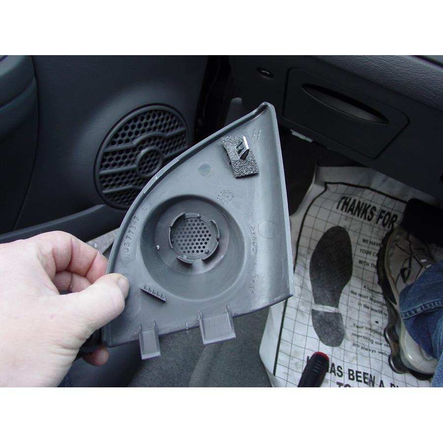 2003 Saturn ION 3 Front door tweeter removed