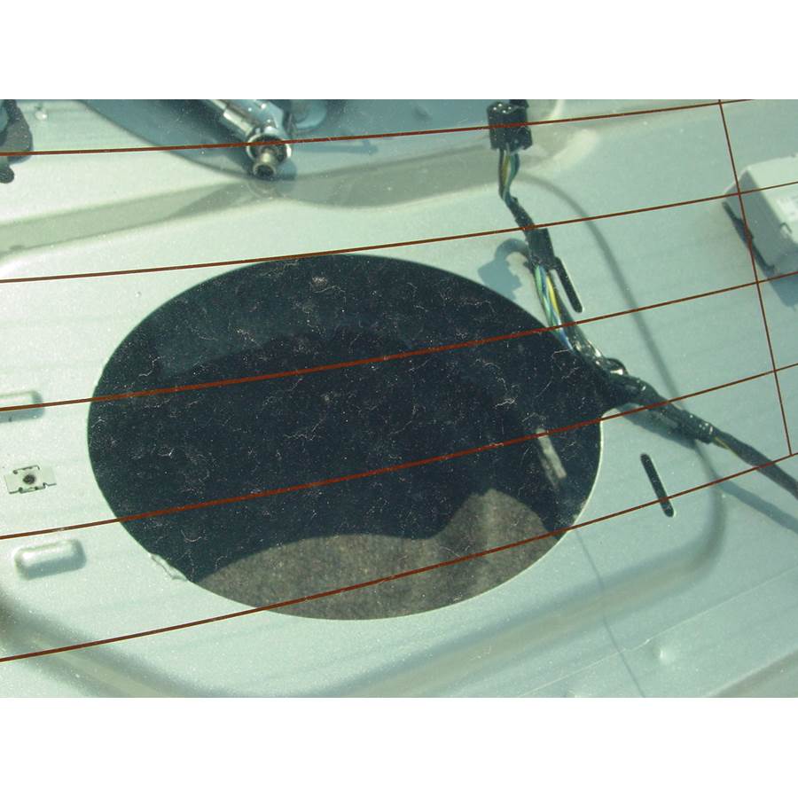 2007 Saturn Aura Rear deck speaker removed