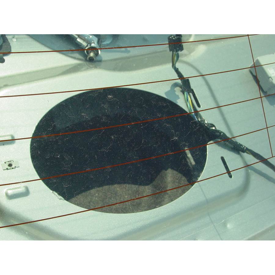 2008 Saturn Aura Rear deck speaker removed