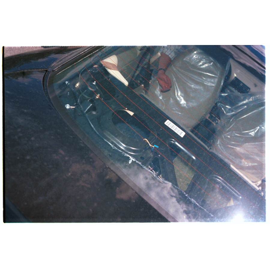 1995 Saturn SC1 Rear deck speaker removed