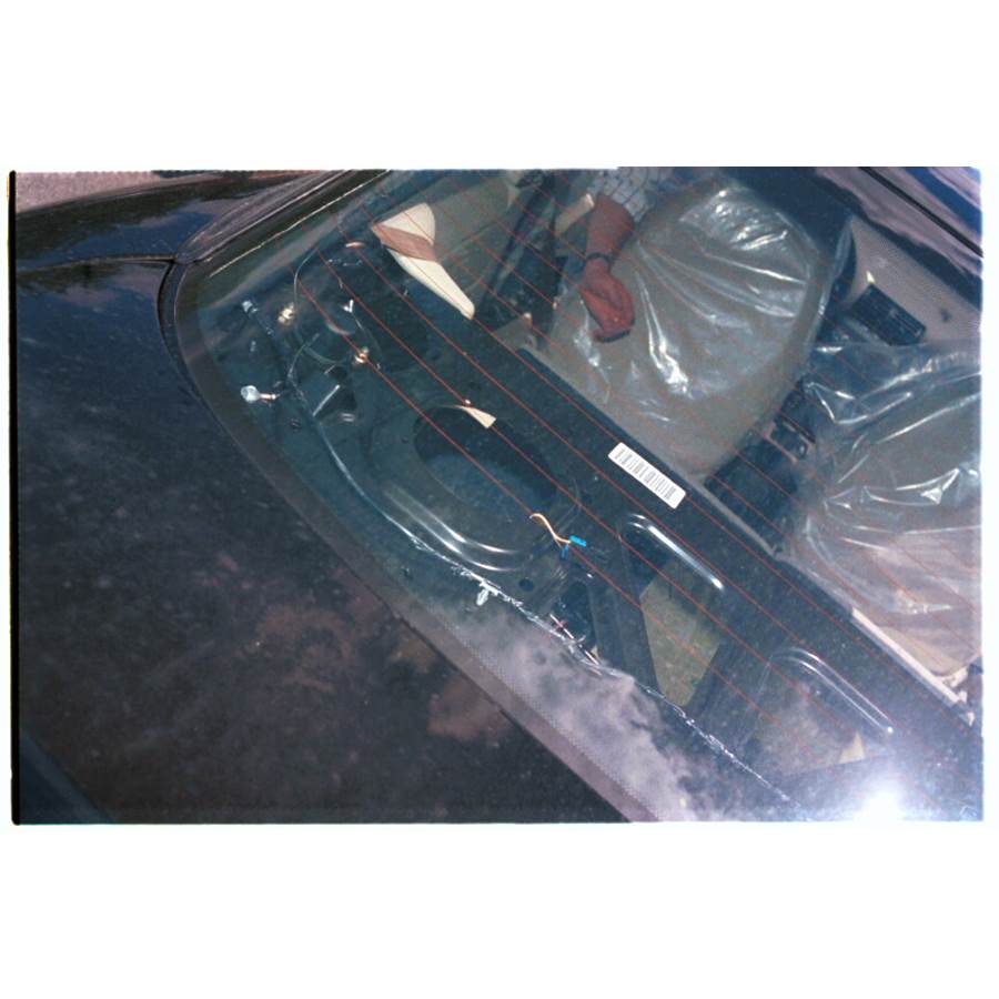 1996 Saturn SC1 Rear deck speaker removed