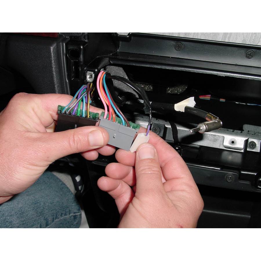 2002 Chrysler Sebring Factory radio removed
