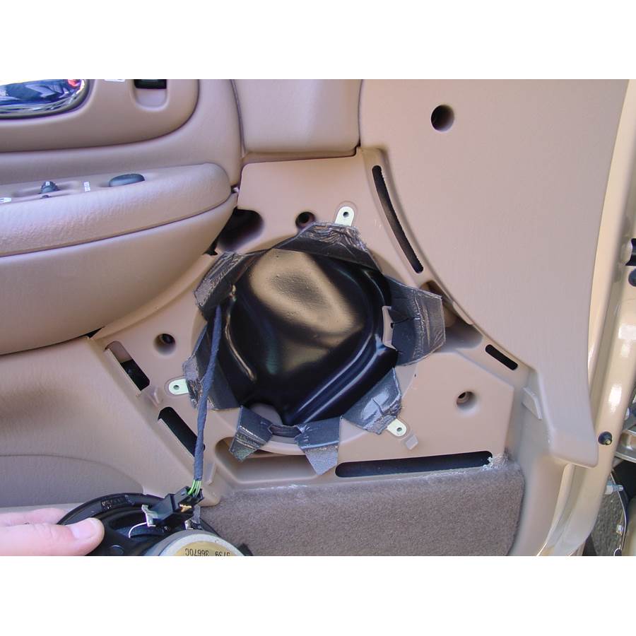 2000 Chrysler LHS Front door woofer removed