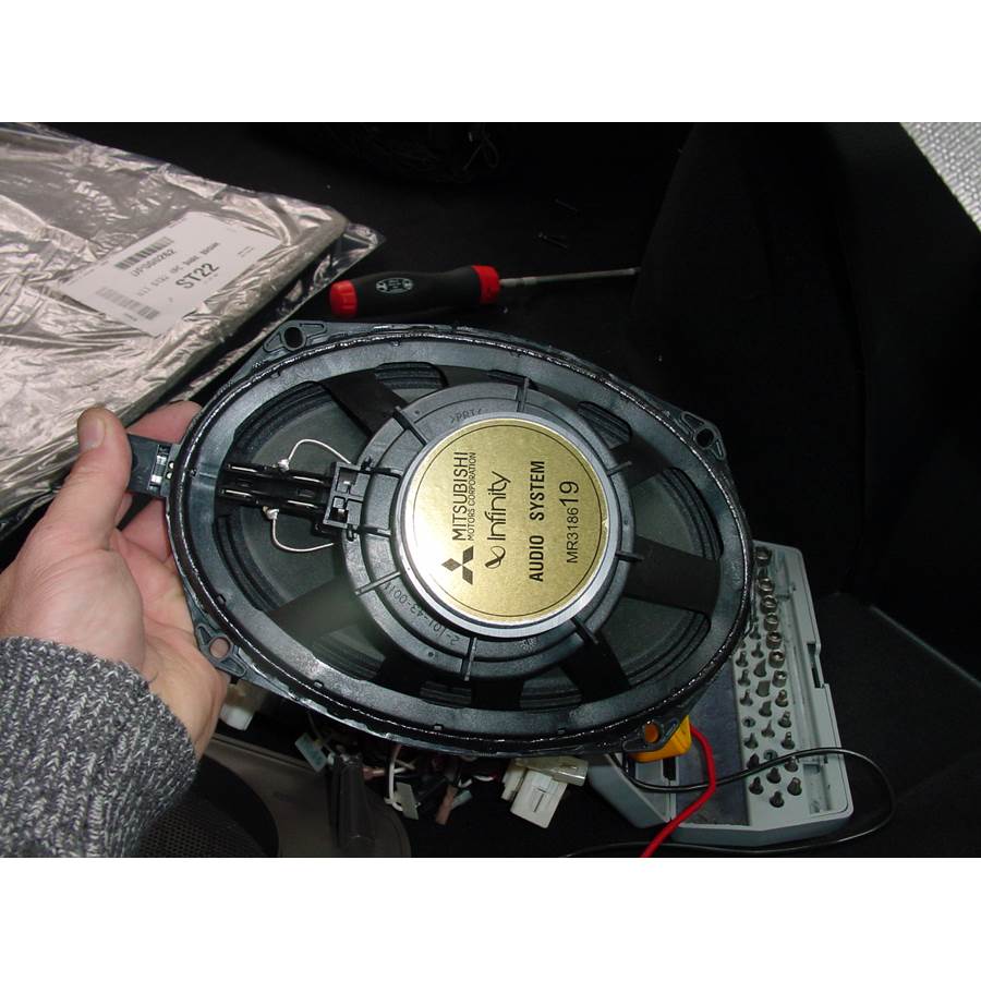 2002 Chrysler Sebring Rear deck speaker removed