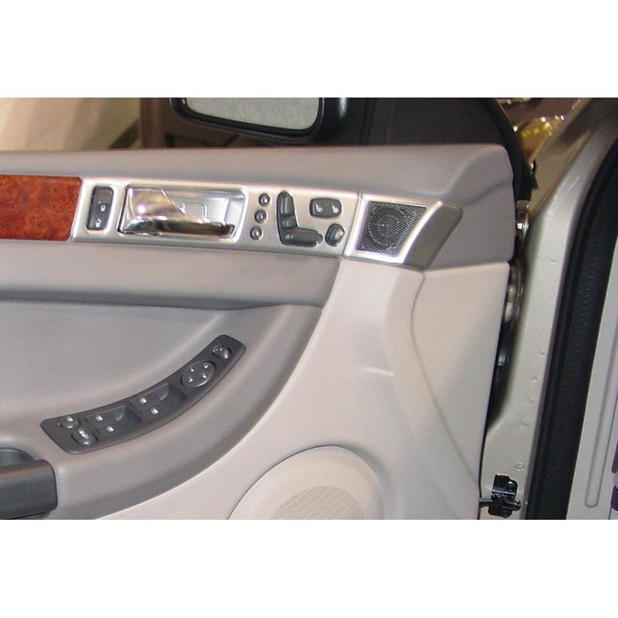 2004 Chrysler Pacifica Front door tweeter location