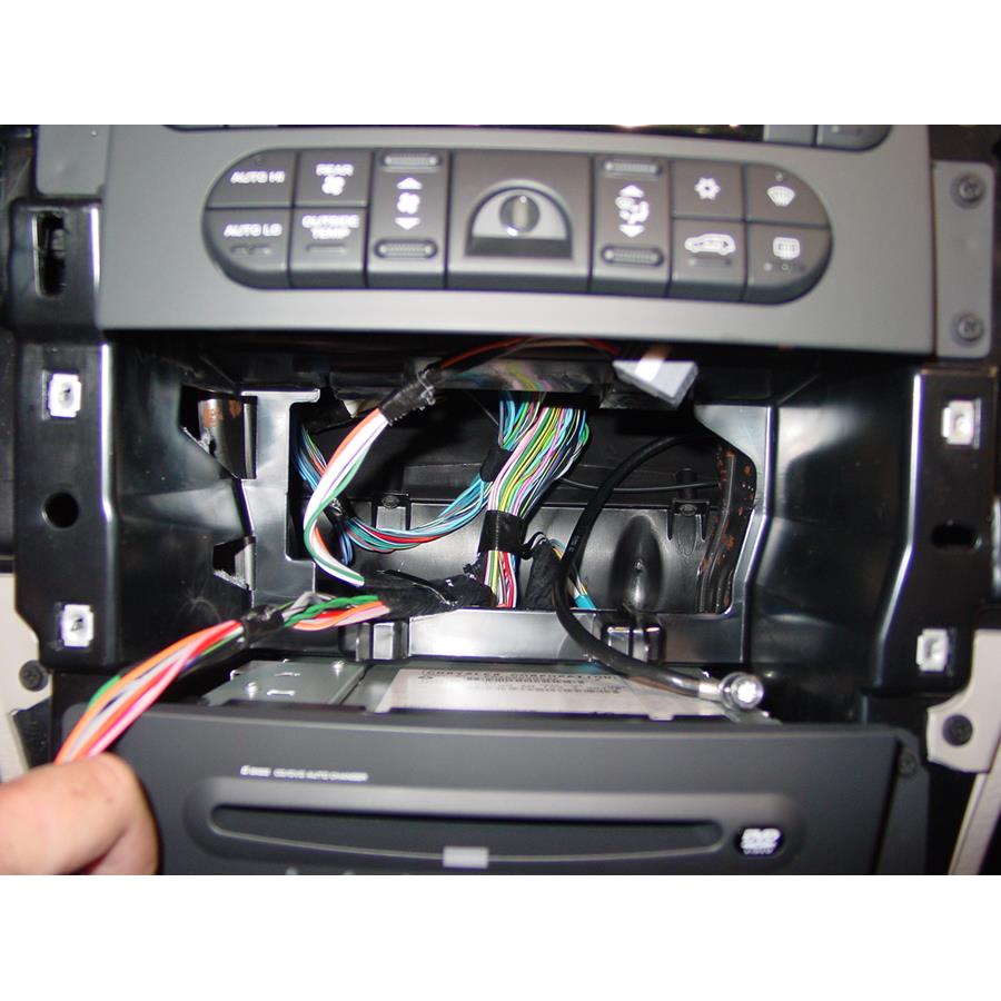 2004 Chrysler Pacifica Factory radio removed
