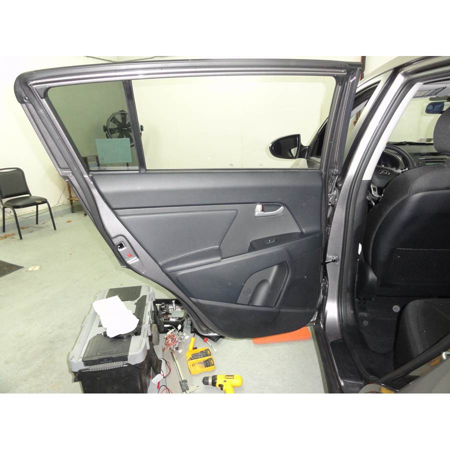2011 Kia Sportage Rear door speaker location