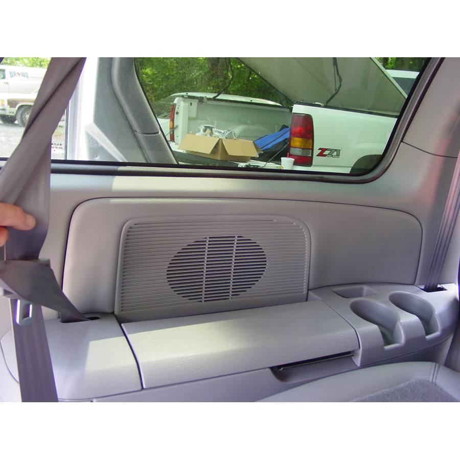 2003 Chrysler Town and Country Far-rear side speaker location