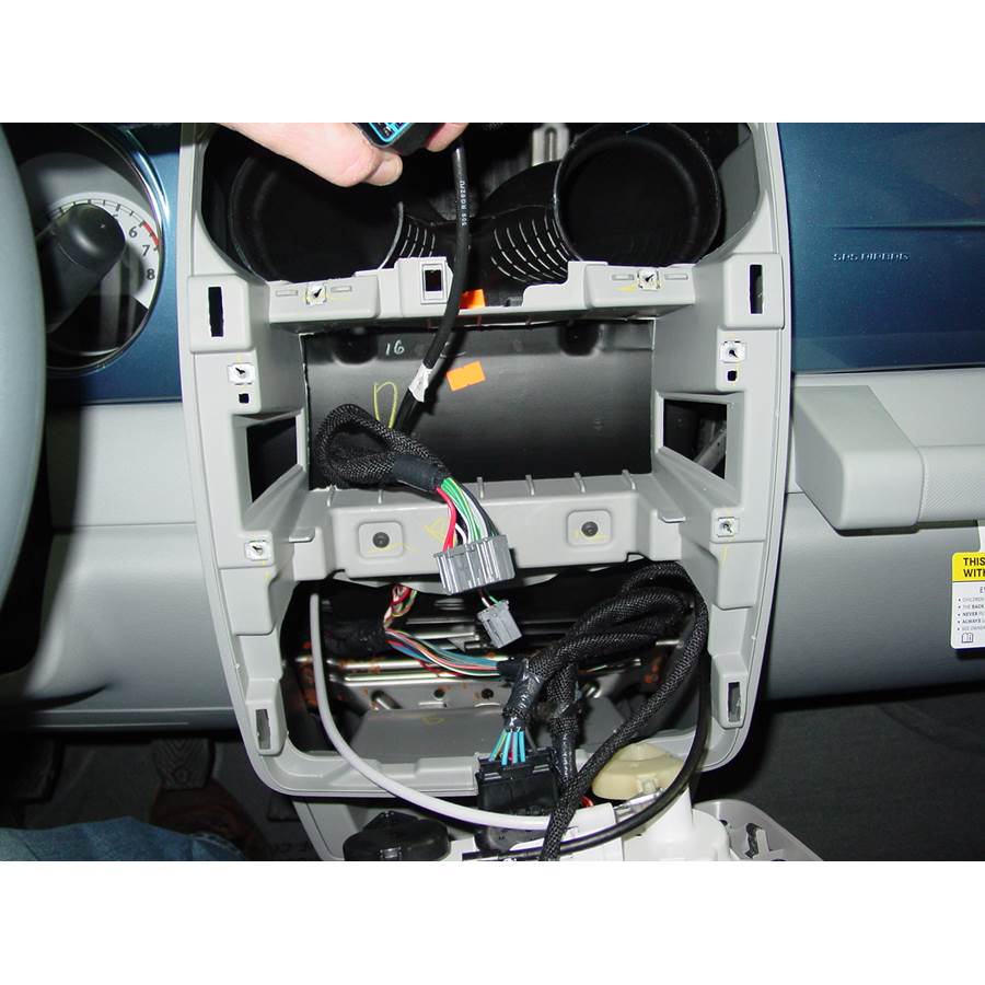 2010 Chrysler PT Cruiser Factory radio removed