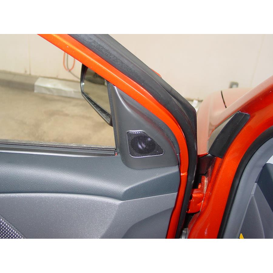 2009 Kia Rio 5 Front door tweeter location