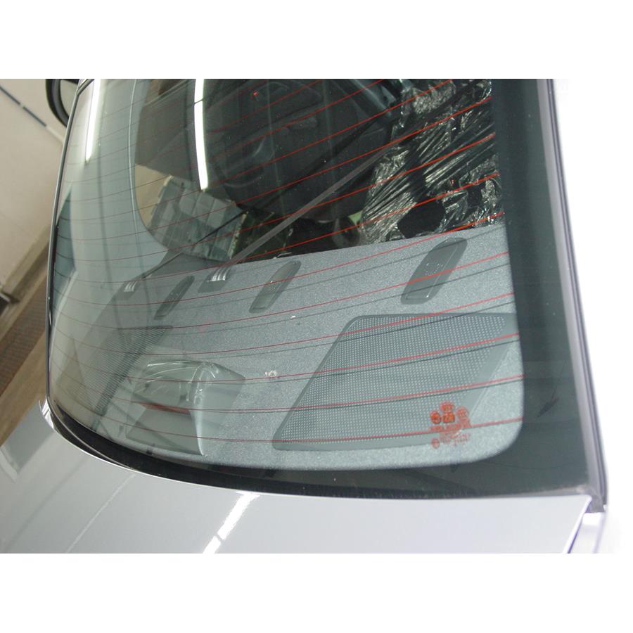 2009 Kia Rio Rear deck speaker location