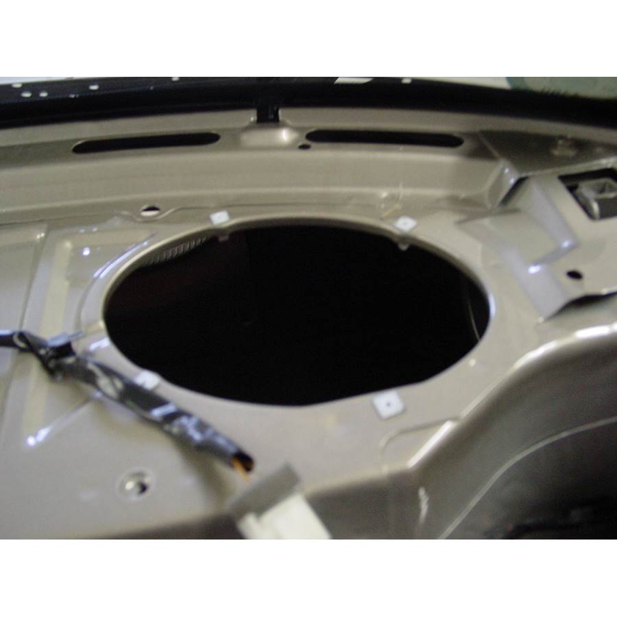 2002 Kia Spectra Rear deck speaker removed