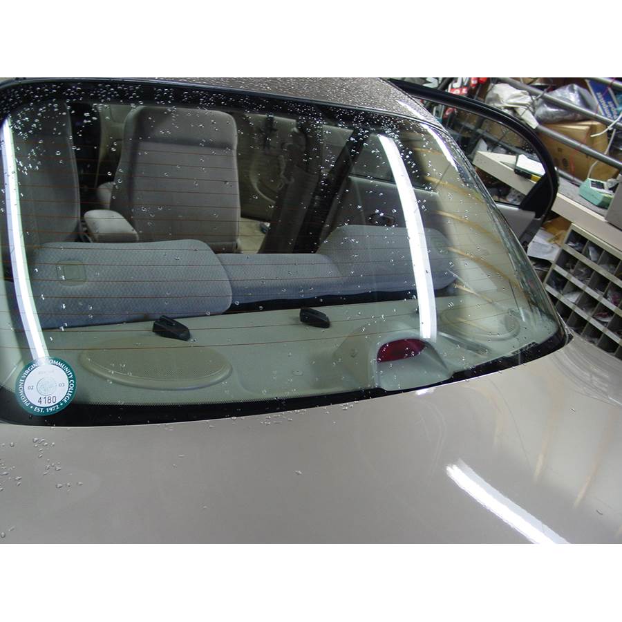 2003 Kia Spectra Rear deck speaker location