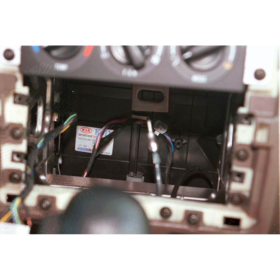 1998 Kia Sportage Factory radio removed