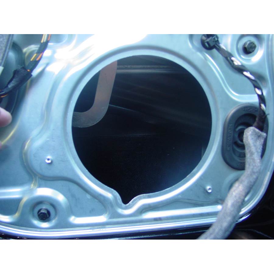 2011 Volvo S40 Rear door woofer removed