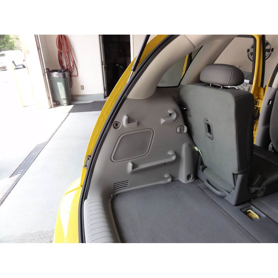 2009 Chrysler PT Cruiser Far-rear side speaker location