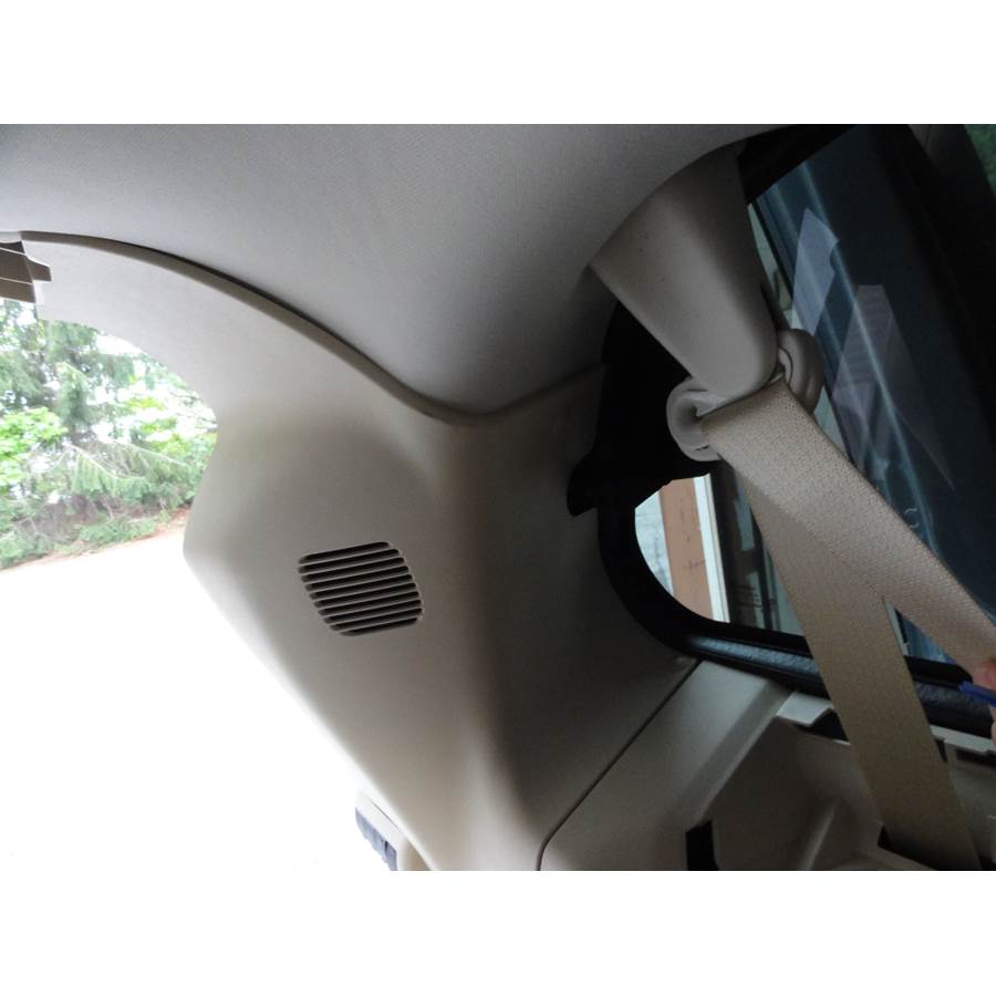 2014 Chrysler Town and Country Rear pillar speaker location