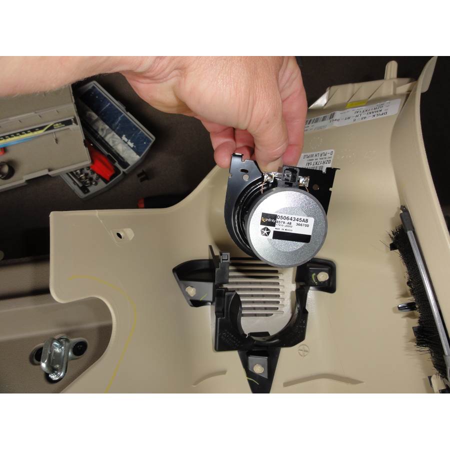 2015 Chrysler Town and Country Rear pillar speaker removed
